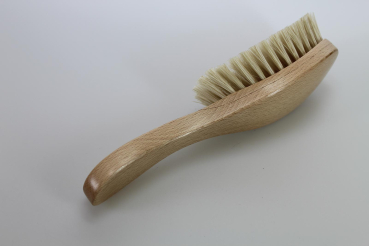 Haarbürste oval geschwungen mit Stiel, 22 cm / Kalkutta